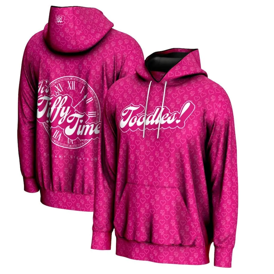 Men's Prosphere Pink Tiffany Stratton Hoodie Championship Belts Online