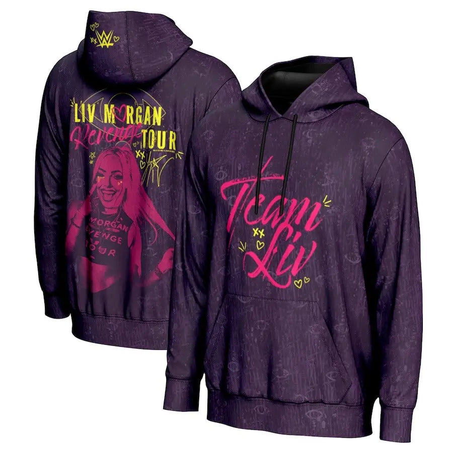 Men's Prosphere Purple Liv Morgan Hoodie Championship Belts Online