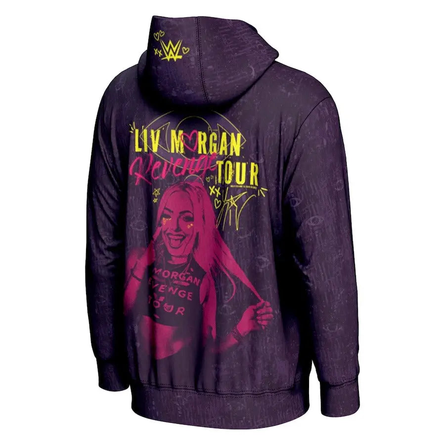 Men's Prosphere Purple Liv Morgan Hoodie Championship Belts Online