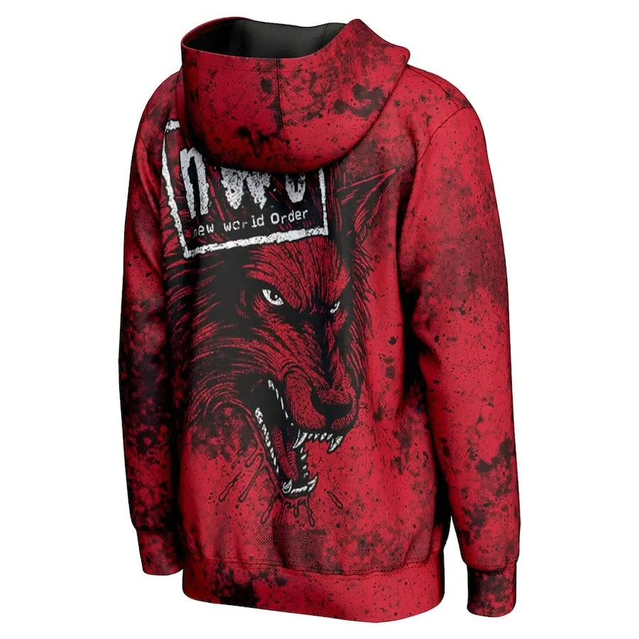Men's Prosphere Red nWo Wolfpac Faction Hoodie Championship Belts Online
