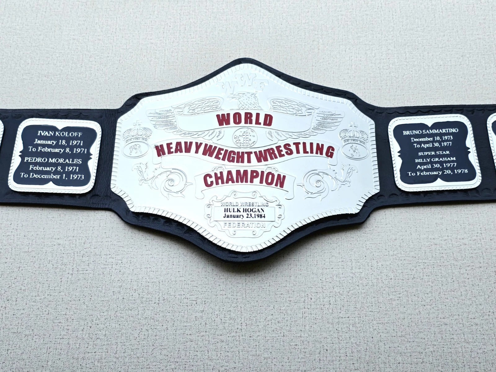 Hogan 84 Championship Belt Nickel Plated...!!! Championship Belts Online