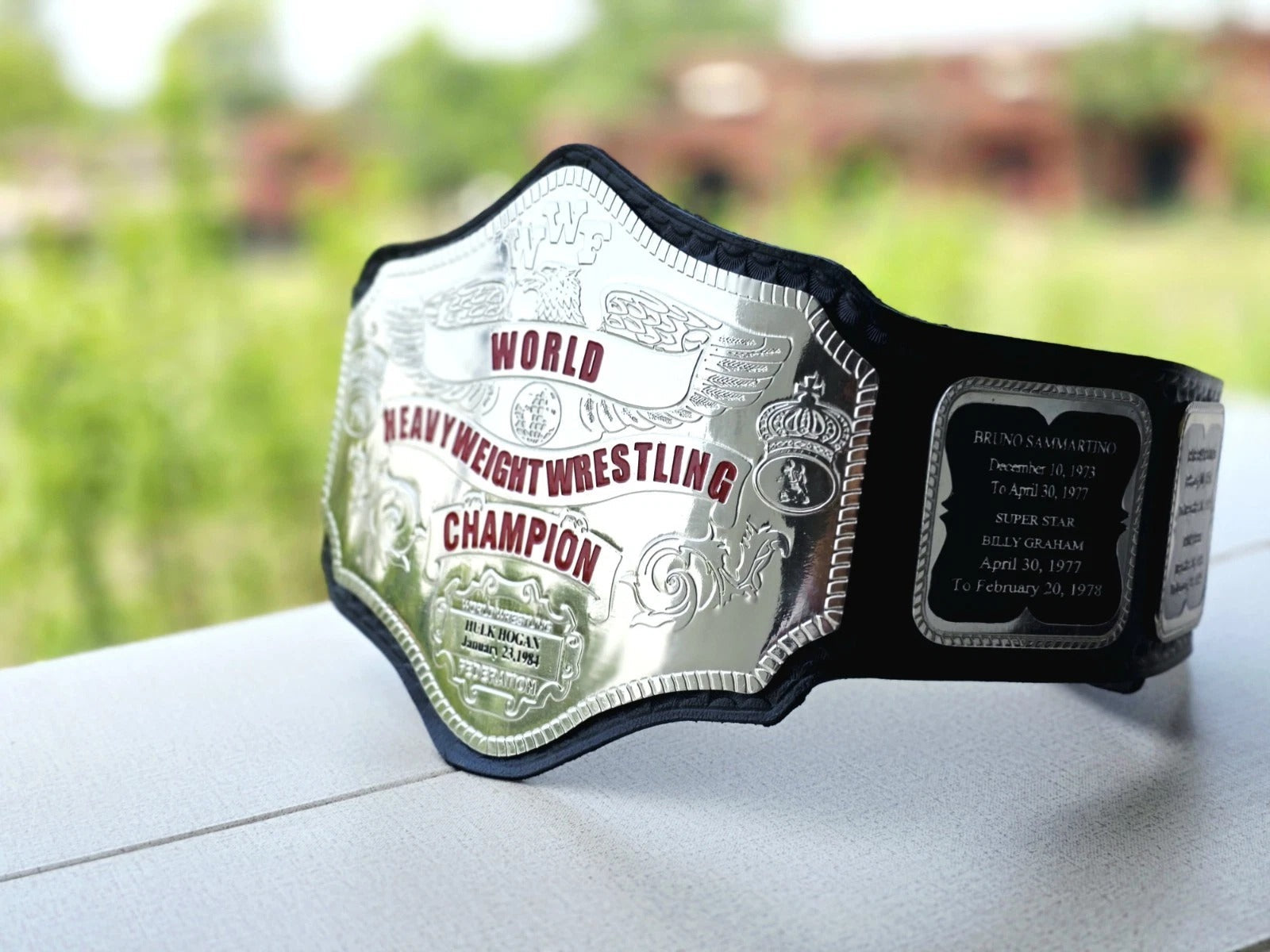 Hogan 84 Championship Belt Nickel Plated...!!! Championship Belts Online