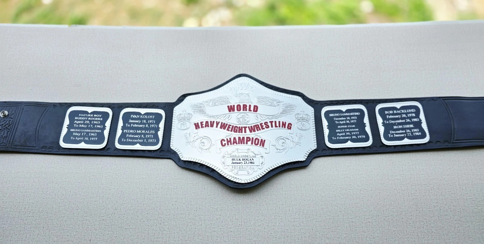 Hogan 84 Championship Belt Nickel Plated...!!! Championship Belts Online