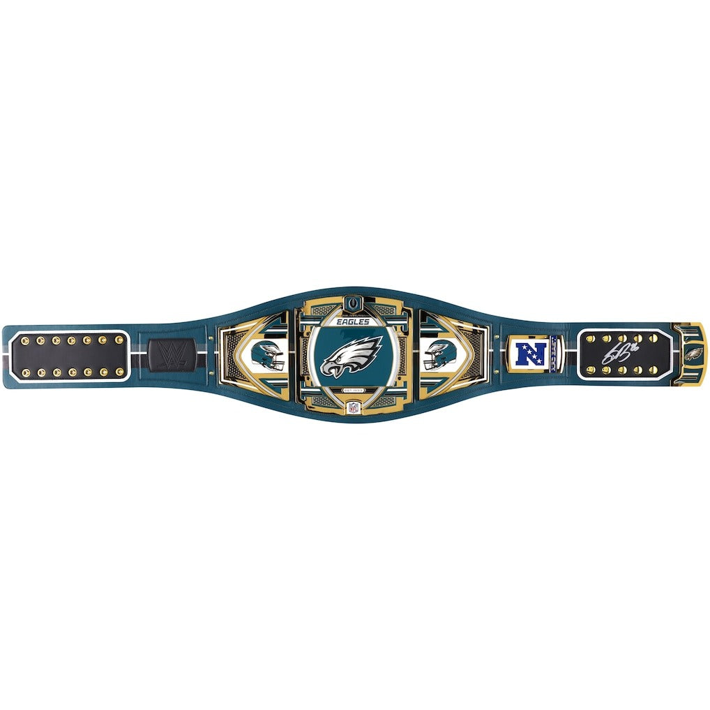 Saquon Barkley Philadelphia Eagles Autographed WWE Title Belt Championship Belts Online