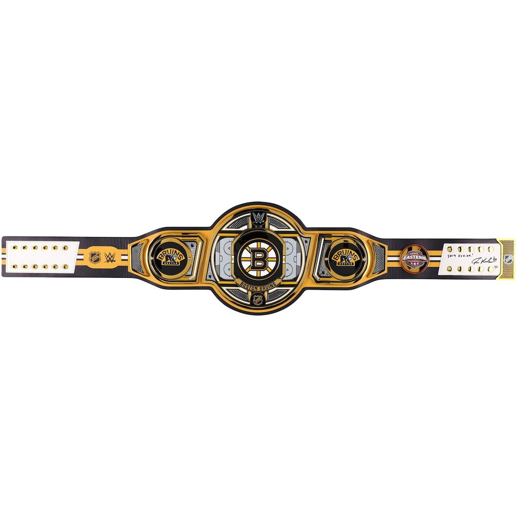 Tuukka Rask Boston Bruins Autographed WWE Legacy Title Belt Championship Belts Online