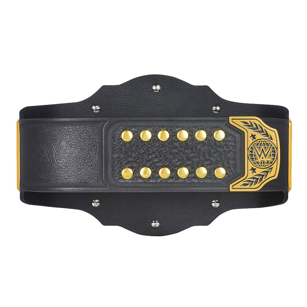 WWE Intercontinental Championship belt by Championship Belts Online with black leather and gold accents