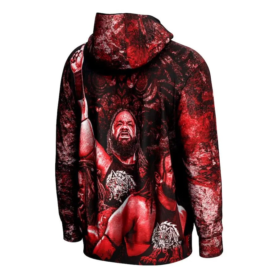 Youth Prosphere Red Jacob Fatu Graphic Hoodie Championship Belts Online